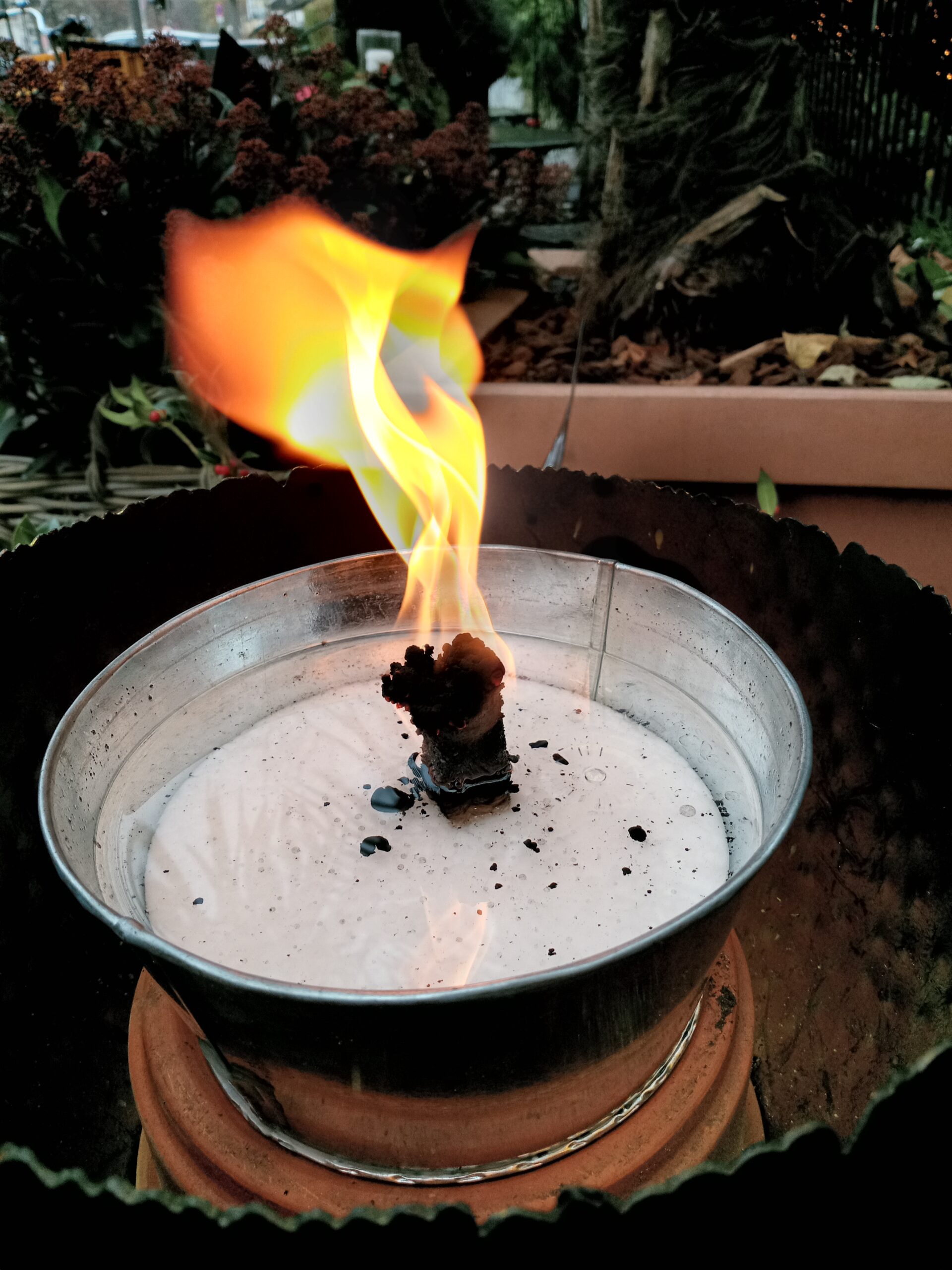 Eine Flamme